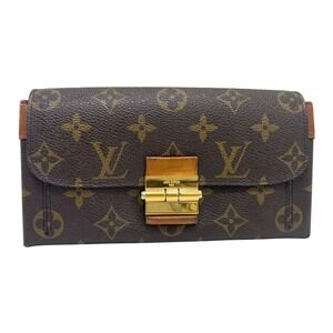Louis Vuitton Brown Wallet Elysee Camel Portefeuille